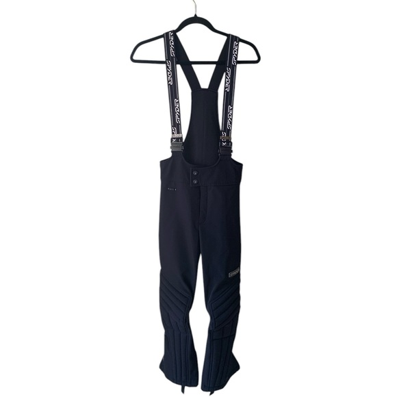 Spyder Kids Ski Racing Dowhill Skiing Snow Pants bibs Size 12 - Picture 1 of 12